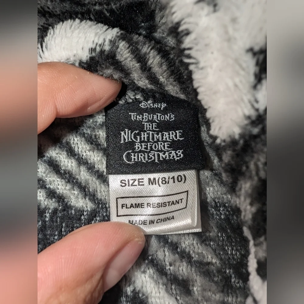 Disney Black and White Nightmare Before Christmas Robe